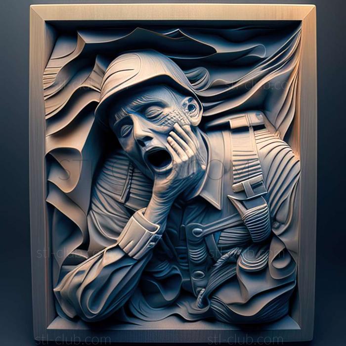 3D model Kunstlers Death American artist (STL)